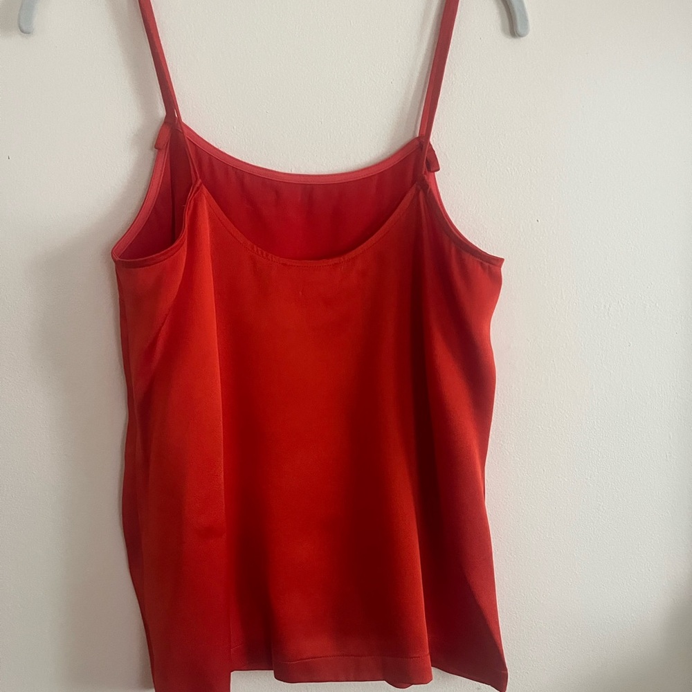 Bright Orange Women's Camisole Top. Made in Italy